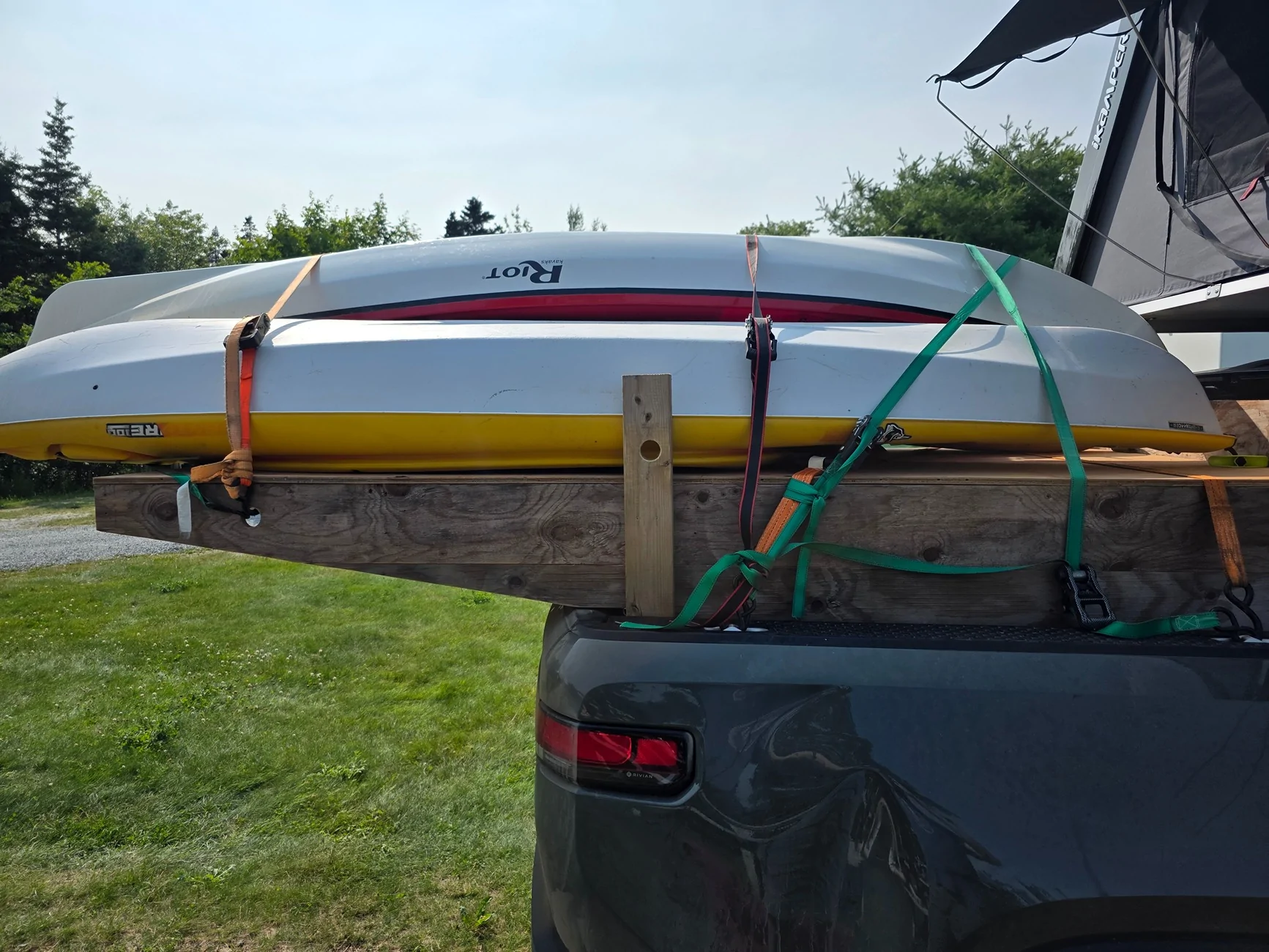 Rivian R1T R1S Any creative roof rack setups for weekend getaways? 20250713_164240