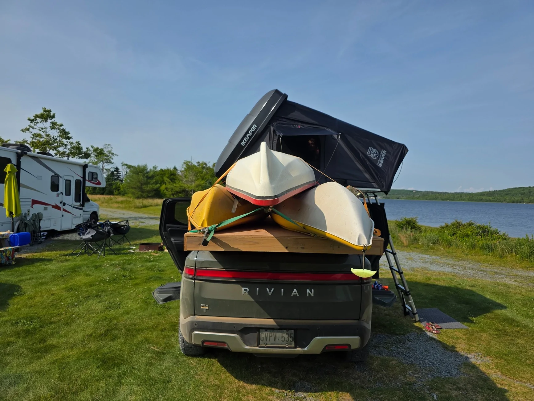 Rivian R1T R1S Any creative roof rack setups for weekend getaways? 20250713_164247