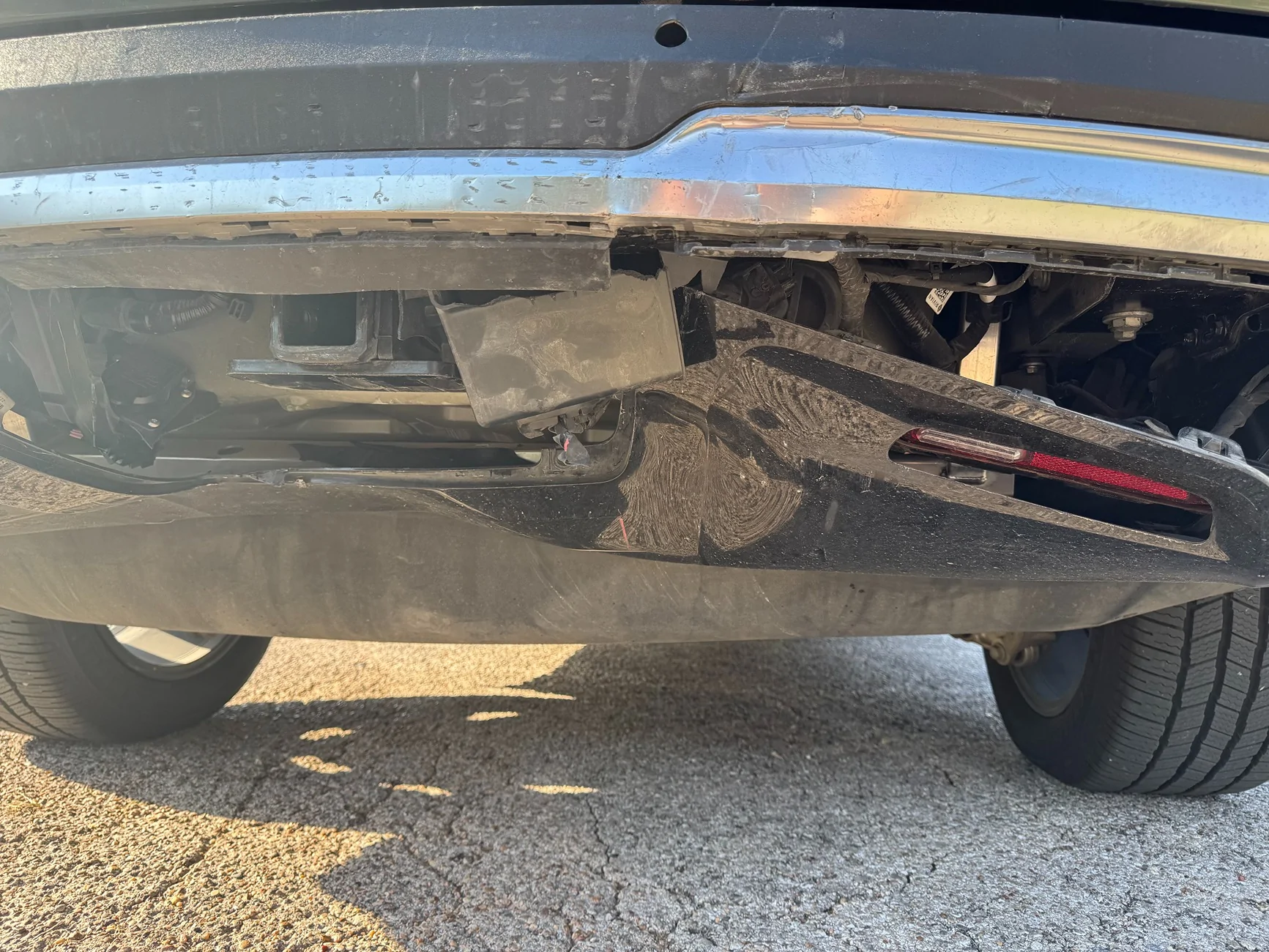 Rivian R1T R1S R1S rear ended today IMG_6542