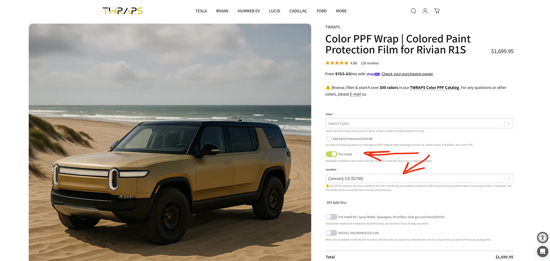 Rivian R1T R1S First ever DIY pre-cut Color PPF Wrap for R1T - 12hrs install time Screenshot 2025-10-03 at 9.39.37 AM