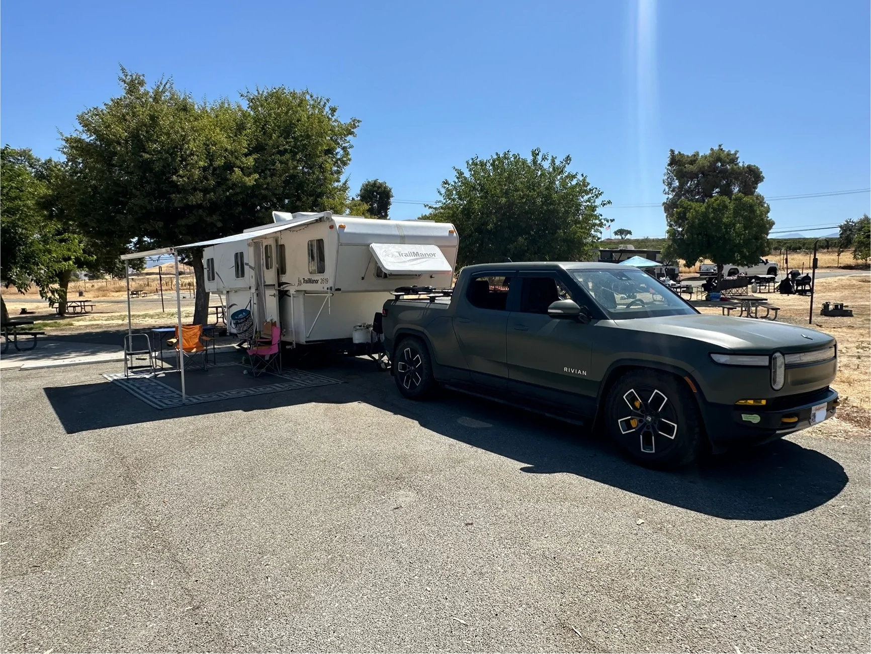 Rivian R1T R1S Towing + Efficiency: Please post your experience! IMG_9462 1