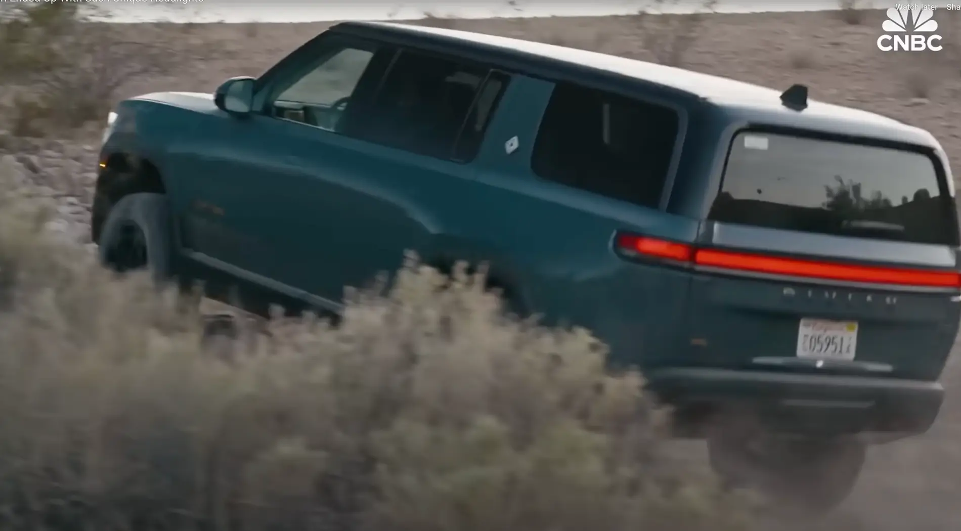 Rivian R1T R1S CNBC feature from Rivian Design Studio in Irvine, CA Screenshot 2025-10-06 at 17.22.41