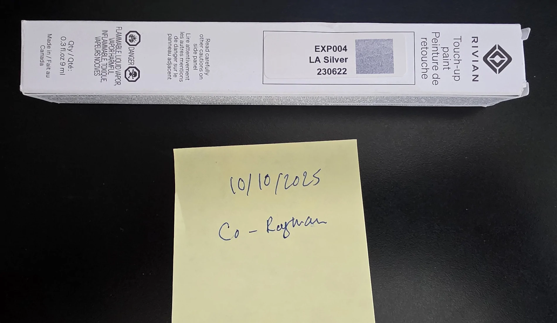 Rivian R1T R1S Brand New LA Silver touch up paint pen for sale - $25 20251010_103457