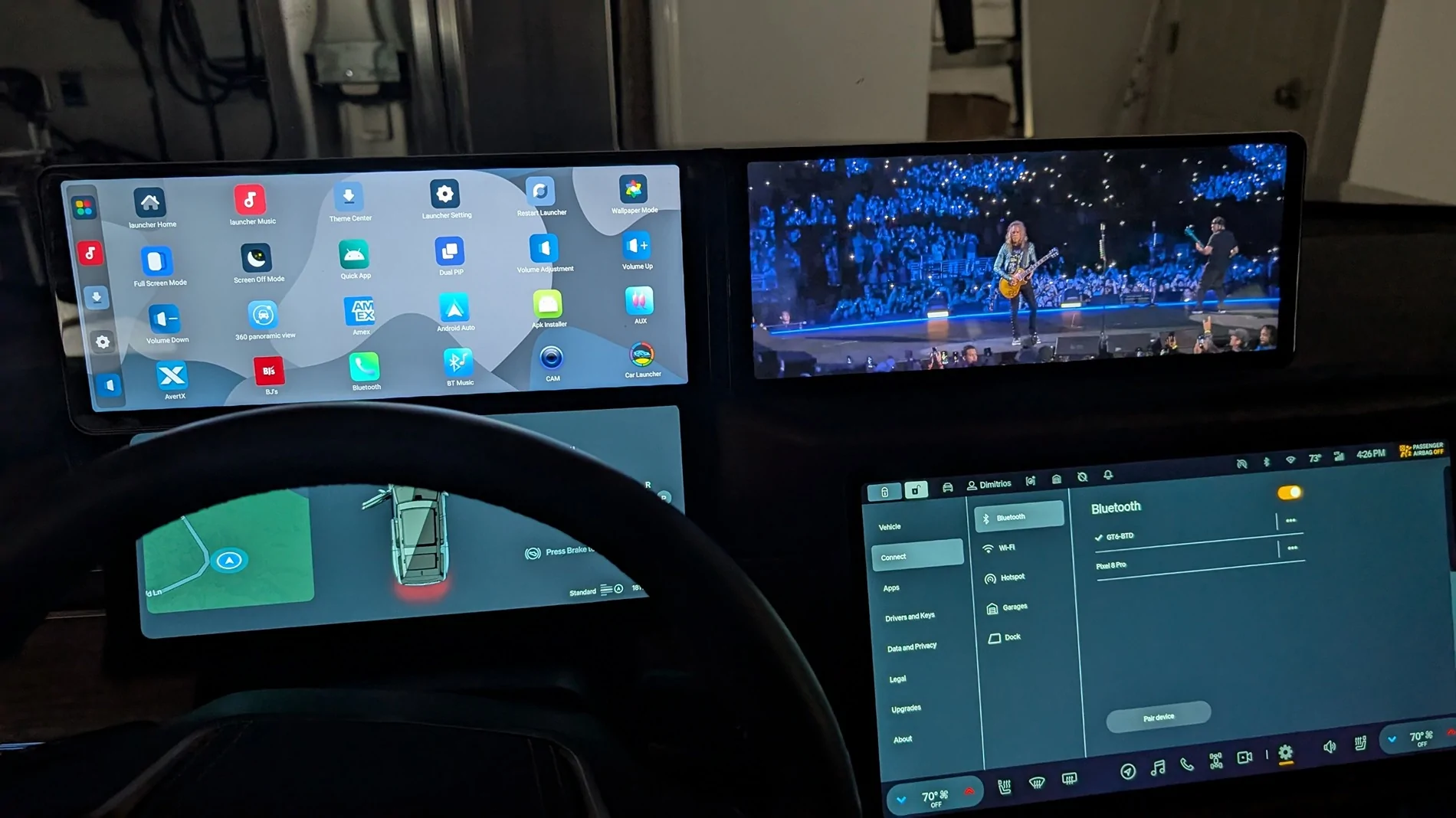Rivian R1T R1S Added dual Android screens PXL_20251010_202601655