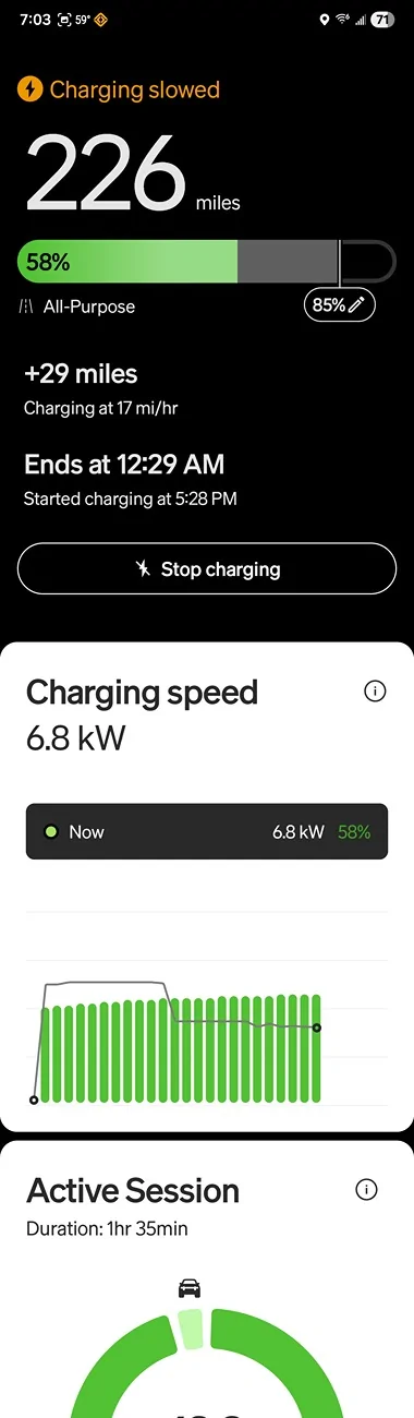 Rivian R1T R1S Slow Charging/Warm Plug on Rivian Home Charger Screenshot_20251012_190317_Rivian
