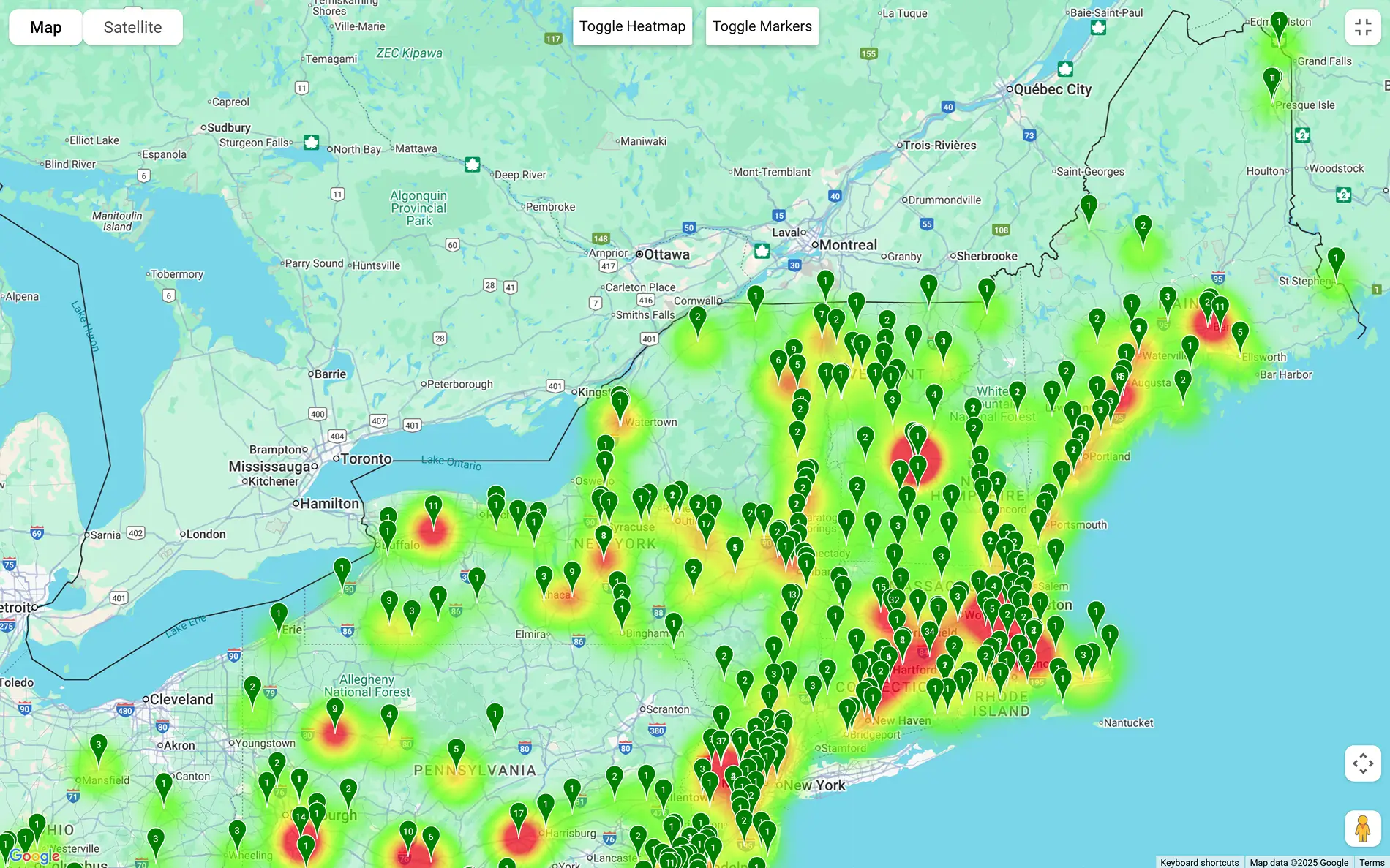 Rivian R1T R1S RAN Rivian Charging Stations Locations Map via Google Maps 1760312403090-sz