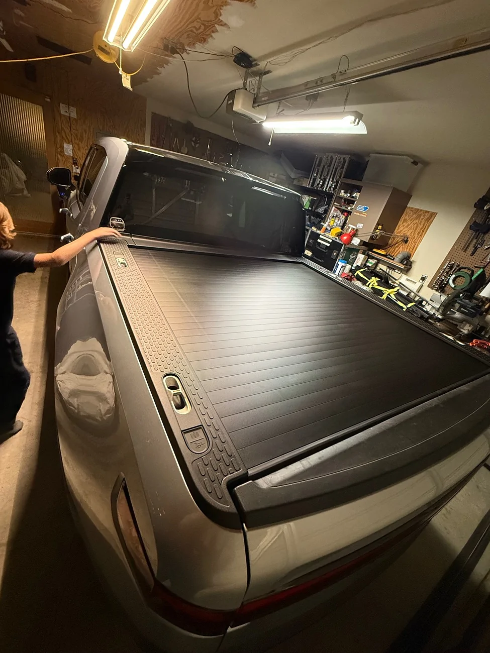 Rivian R1T R1S #Finally. Gear Shop PTC (Powered Tonneau Cover) installed today! IMG_3250