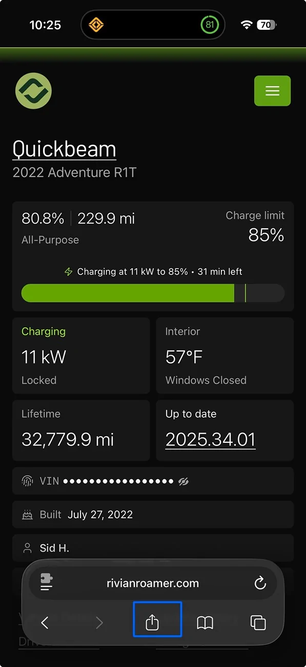 Rivian R1T R1S Rivian Roamer Plus - I just signed up! IMG_0969