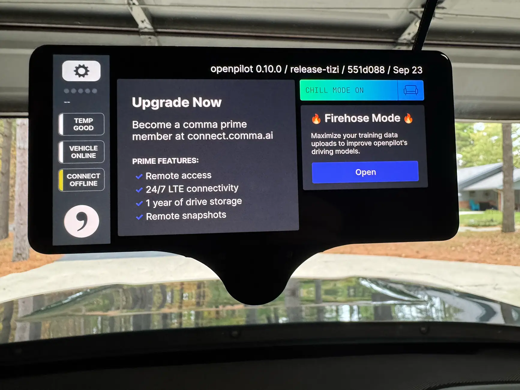 Rivian R1T R1S Comma AI/OpenPilot Update -- Watch it in Action on Gen1 Rivian (Video) tempImageXBCnHX