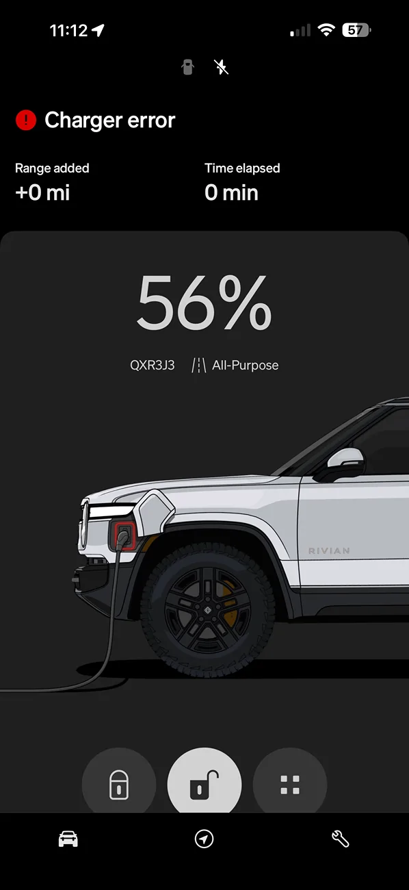 Rivian R1T R1S Slow Charging/Warm Plug on Rivian Home Charger IMG_3839