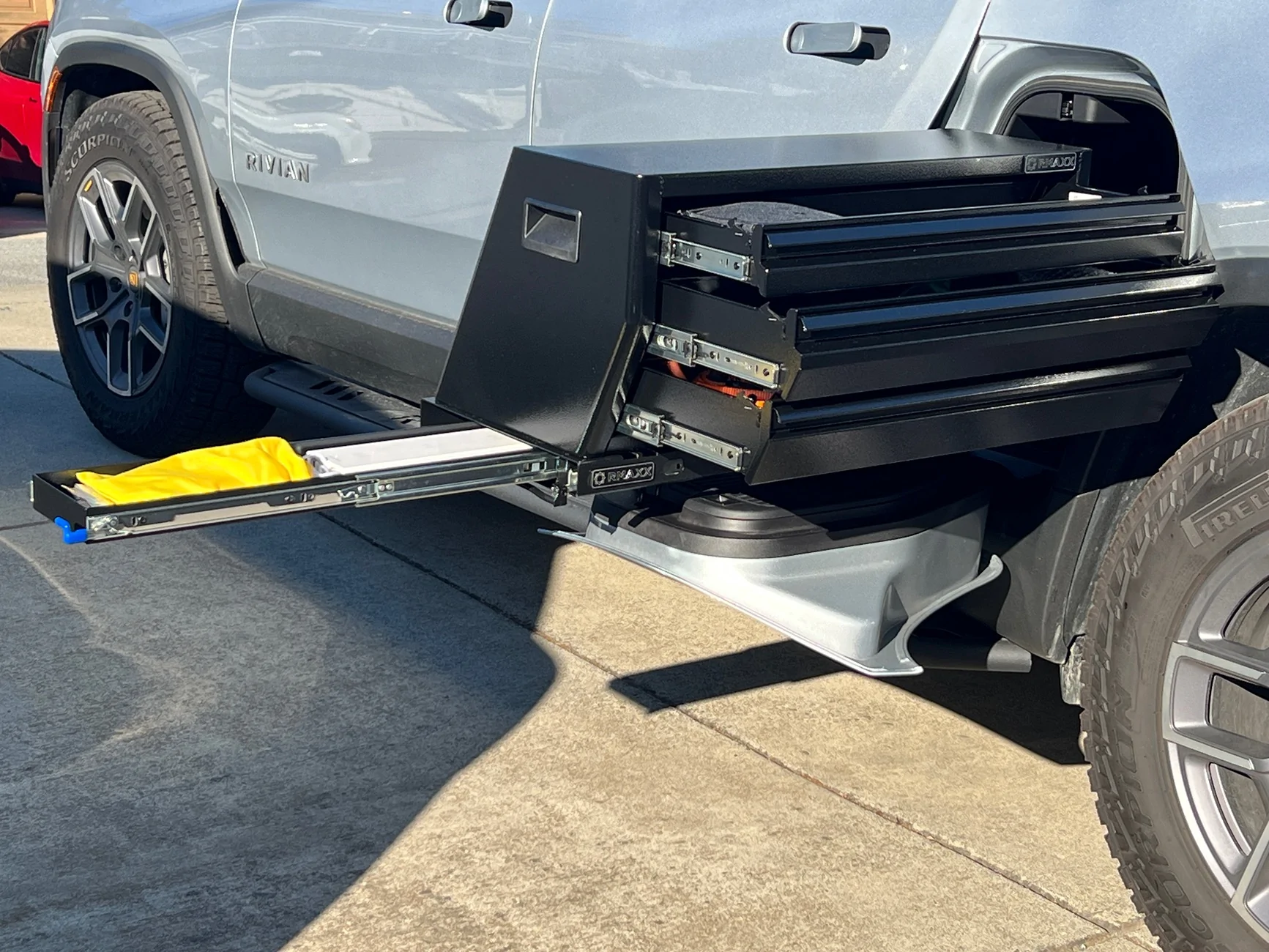 Rivian R1T R1S Gen 1 vs Gen 2 R1T Gear Tunnel Differences IMG_2281