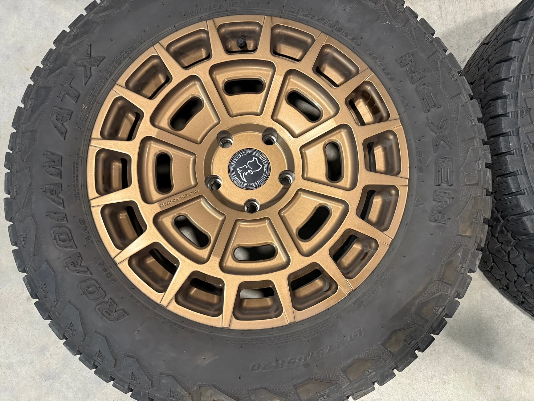 Rivian R1T R1S SOLD - Set of 5 Black Rhino Wheels in Bronze With Tires $2,600 o.b.o. IMG_1621