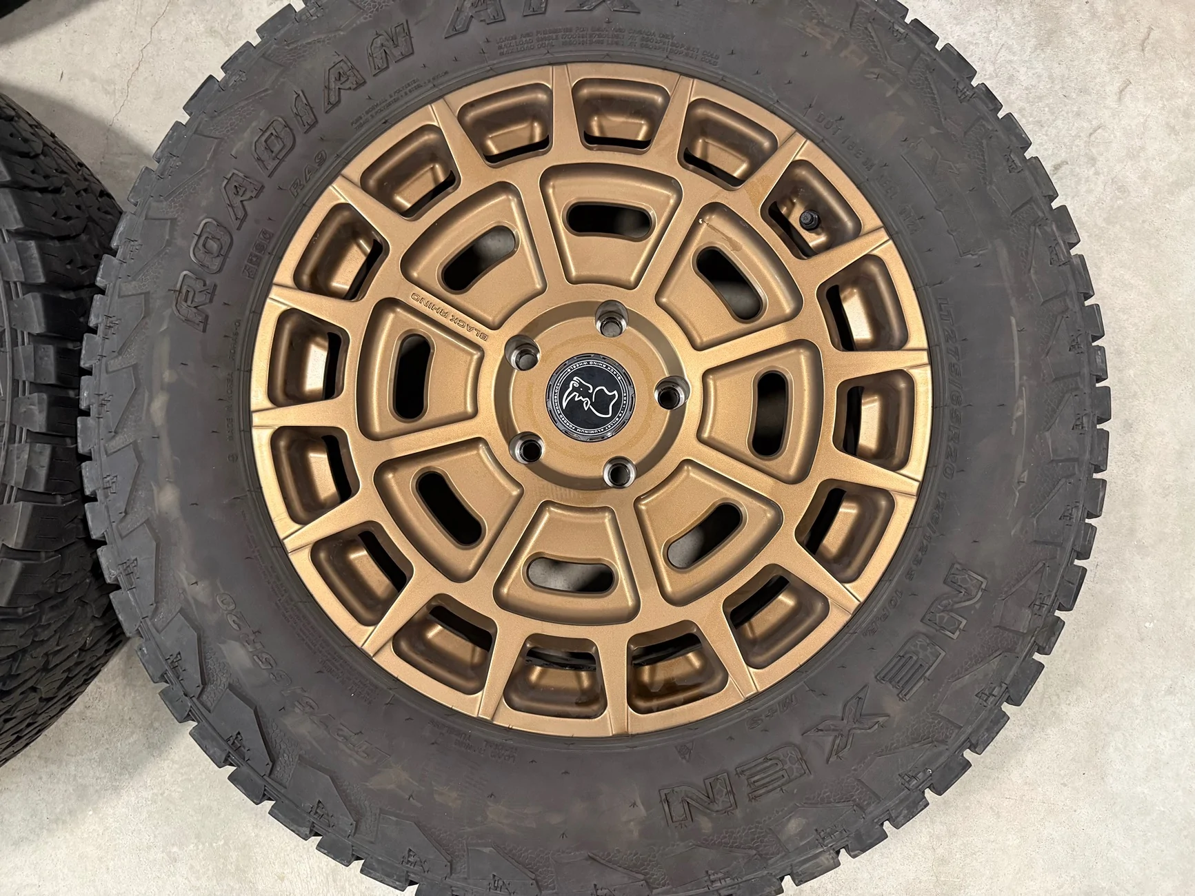 Rivian R1T R1S SOLD - Set of 5 Black Rhino Wheels in Bronze With Tires $2,600 o.b.o. IMG_1622