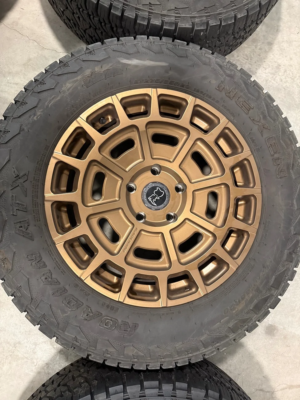 Rivian R1T R1S SOLD - Set of 5 Black Rhino Wheels in Bronze With Tires $2,600 o.b.o. IMG_1624