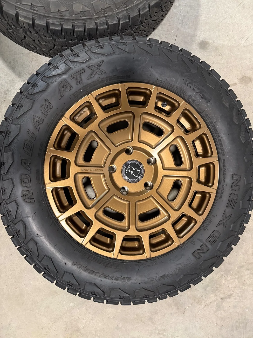 Rivian R1T R1S SOLD - Set of 5 Black Rhino Wheels in Bronze With Tires $2,600 o.b.o. IMG_1625