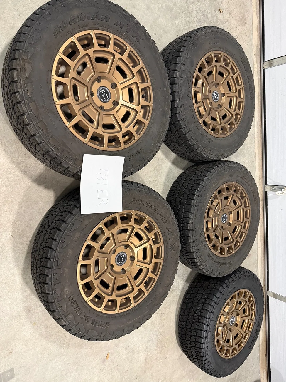 Rivian R1T R1S SOLD - Set of 5 Black Rhino Wheels in Bronze With Tires $2,600 o.b.o. IMG_1632