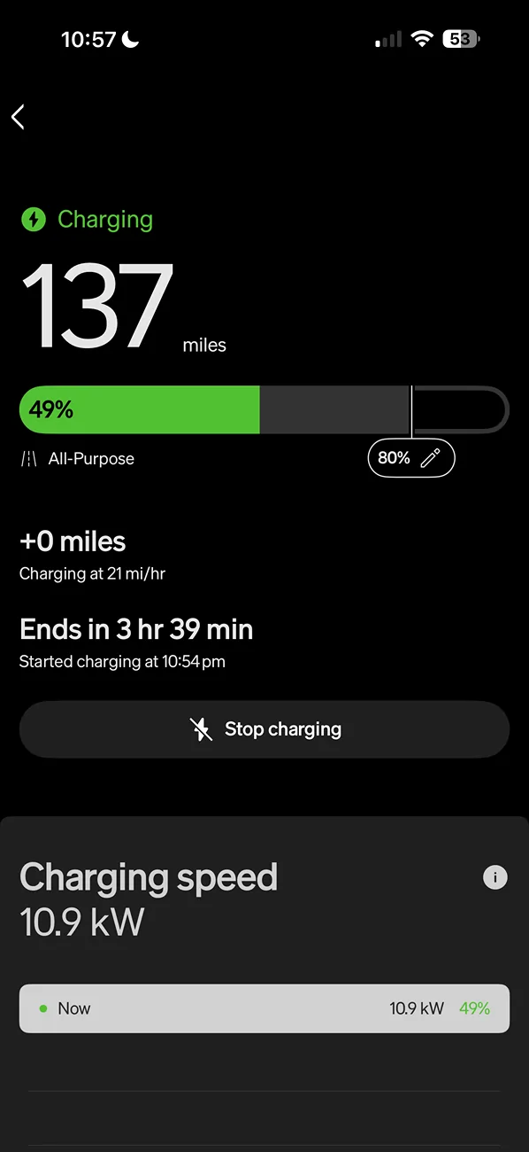 Rivian R1T R1S Not charging on Tesla Gen2 Wall Connector after 2025.38 Update IMG_3850