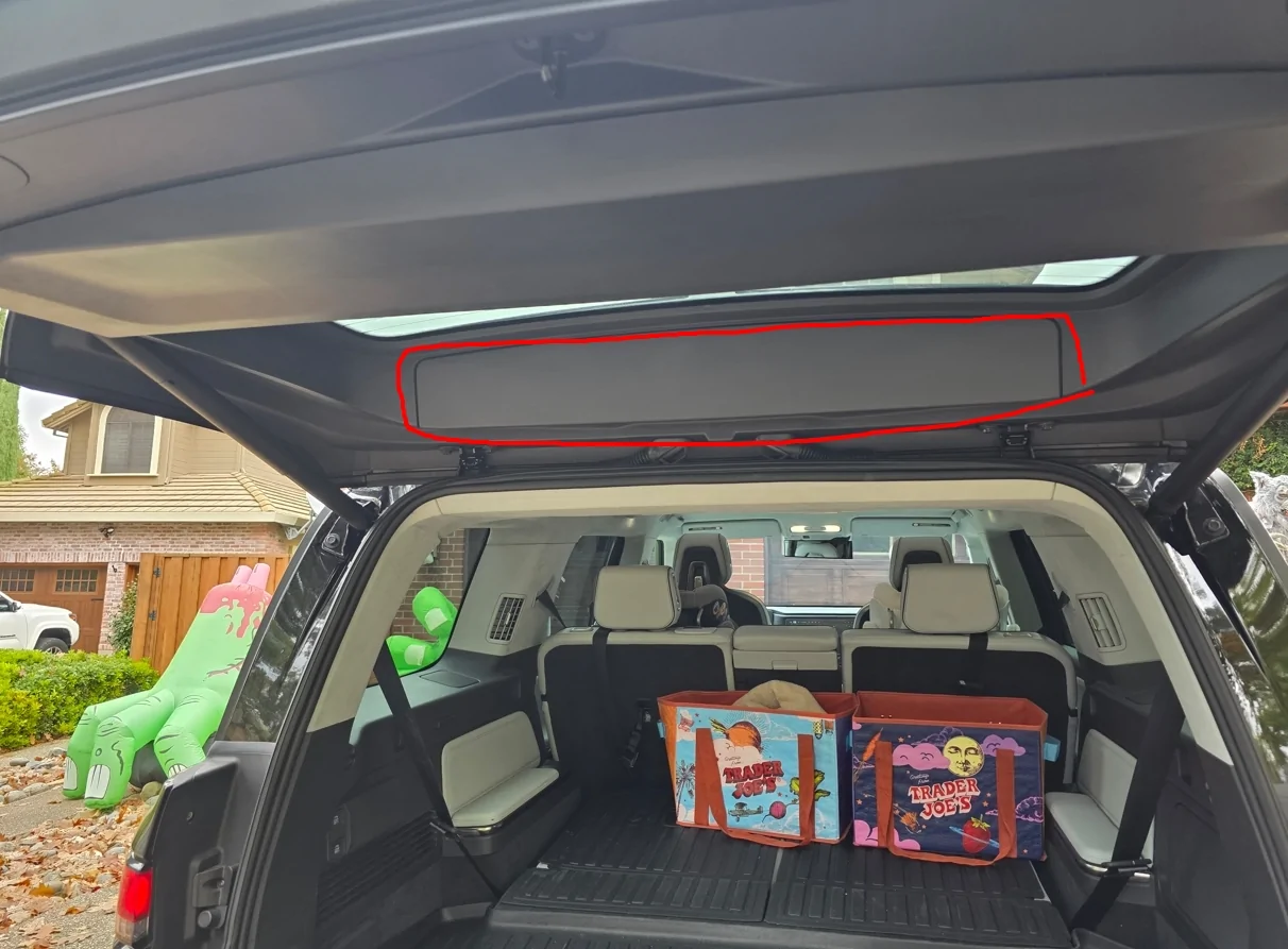 Rivian R1T R1S Rattling sound around the cargo area 20251027_103200