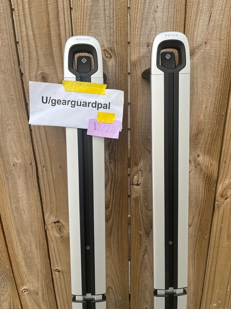 Rivian R1T R1S FS: Rivian Silver Crossbars-$300 OBO IMG_1305