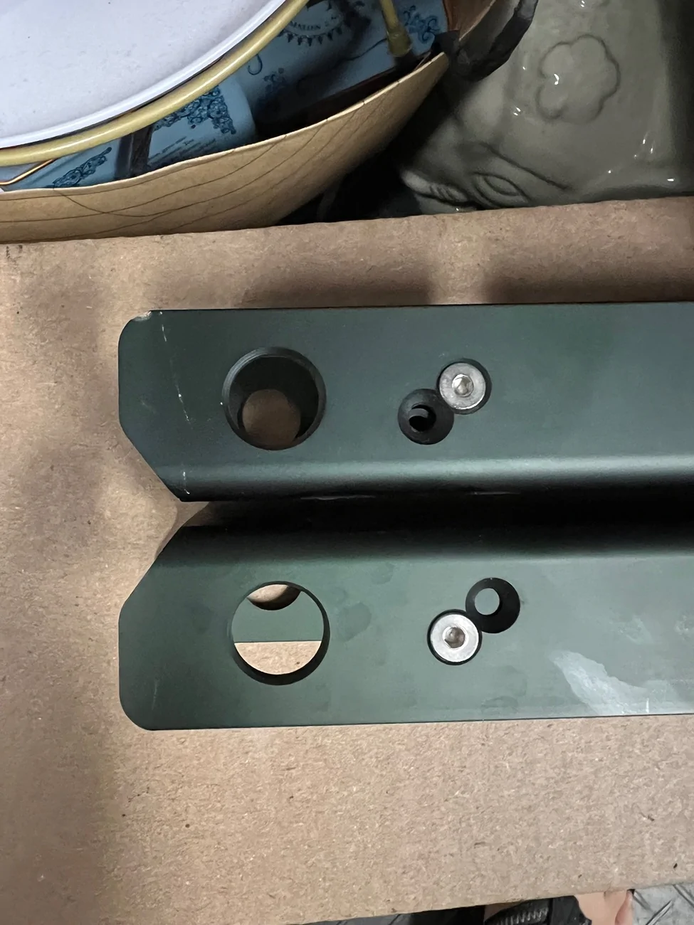 Rivian R1T R1S New: Extruded Aluminum Crossbar 'Rack Mounts' for bed wall and / or garage wall! - EV Sportline / Team 1EV IMG_4231