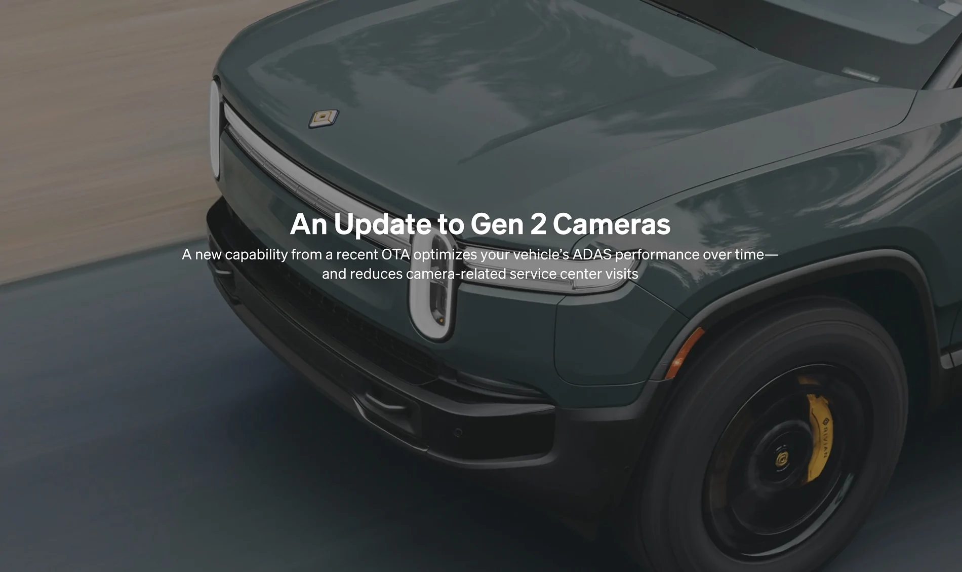 Rivian R1T R1S Gen 2 Cameras OTA Update : Cameras Now Calibrate While You Drive to Improve ADAS Performance Screenshot 2025-10-31 at 10.46.59 AM