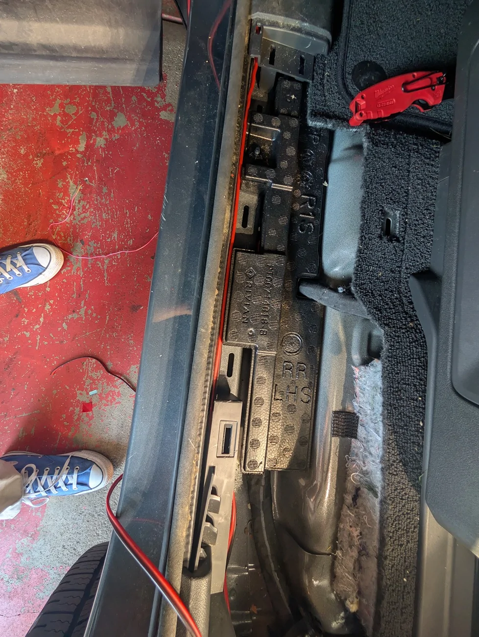 Rivian R1T R1S Diving Into Gen2 Standard Audio to Add a Subwoofer PXL_20251102_205751099