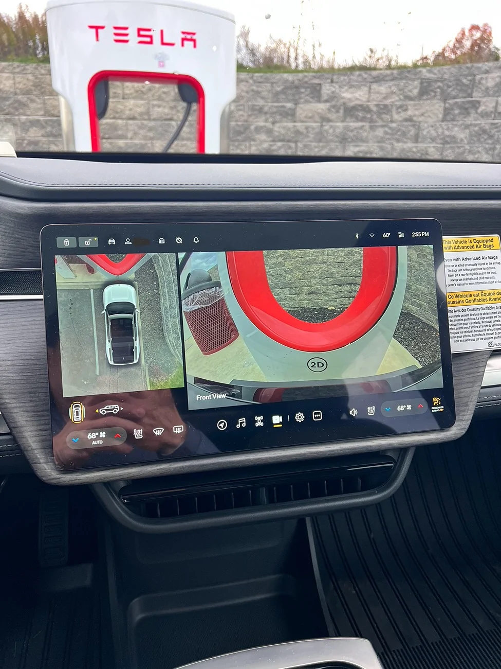 Rivian R1T R1S Tesla supercharger question: blocking a stall due to short cable IMG_8253