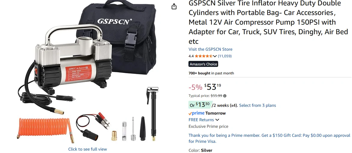 Rivian R1T R1S Portable tire pump? 1762277836266-jz