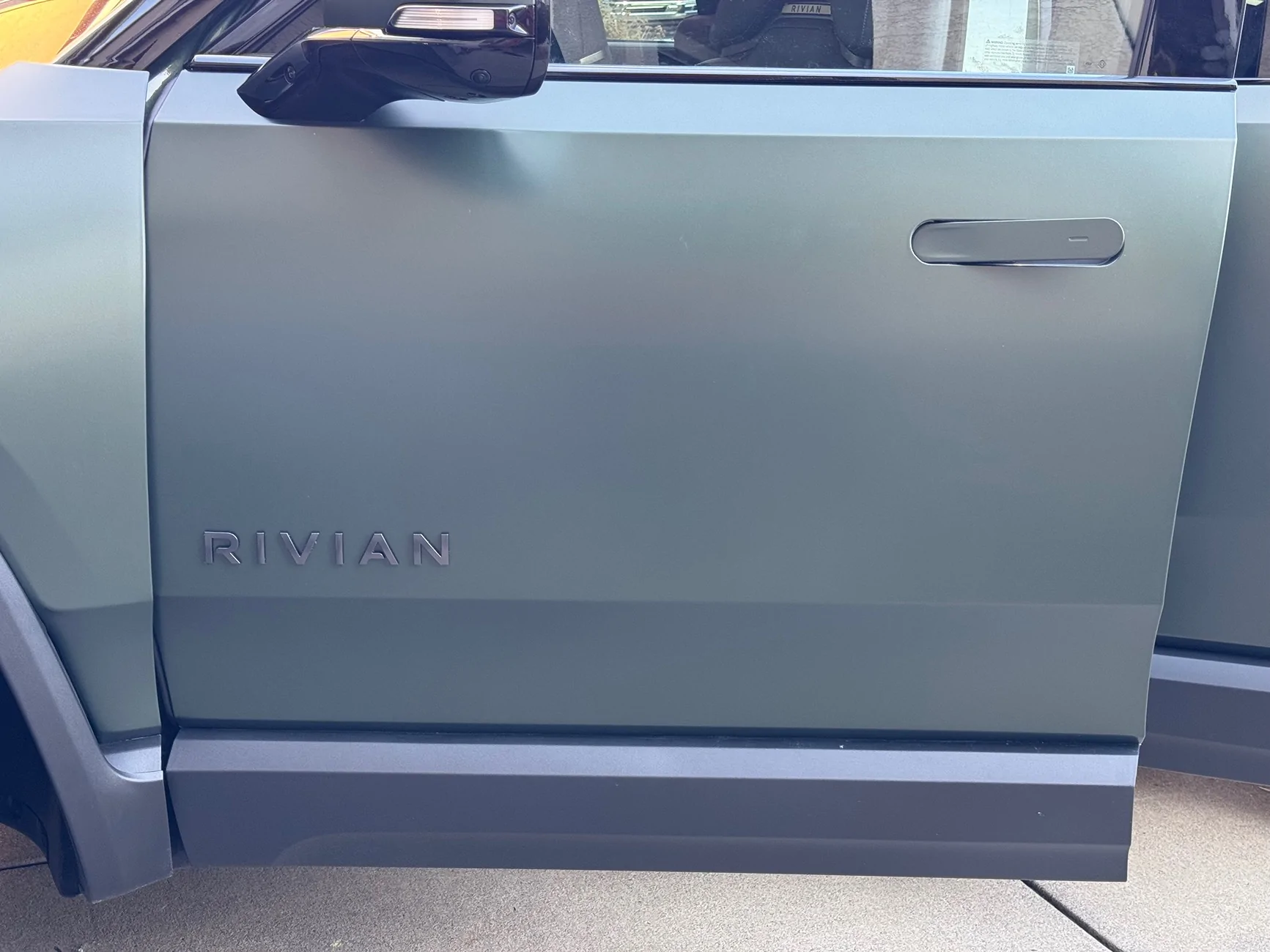 Rivian R1T R1S Forest Green R1S wrapped with TWRAPS Stealth PPF IMG_4737