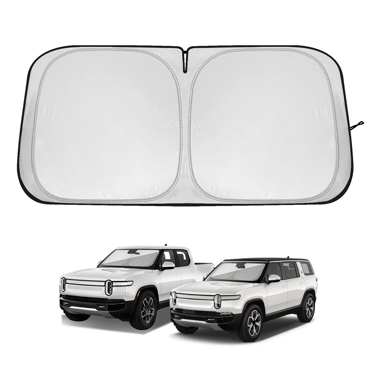 Rivian R1T R1S New Release from BestEvMod! Updated foldable windshield sunshade 1.1