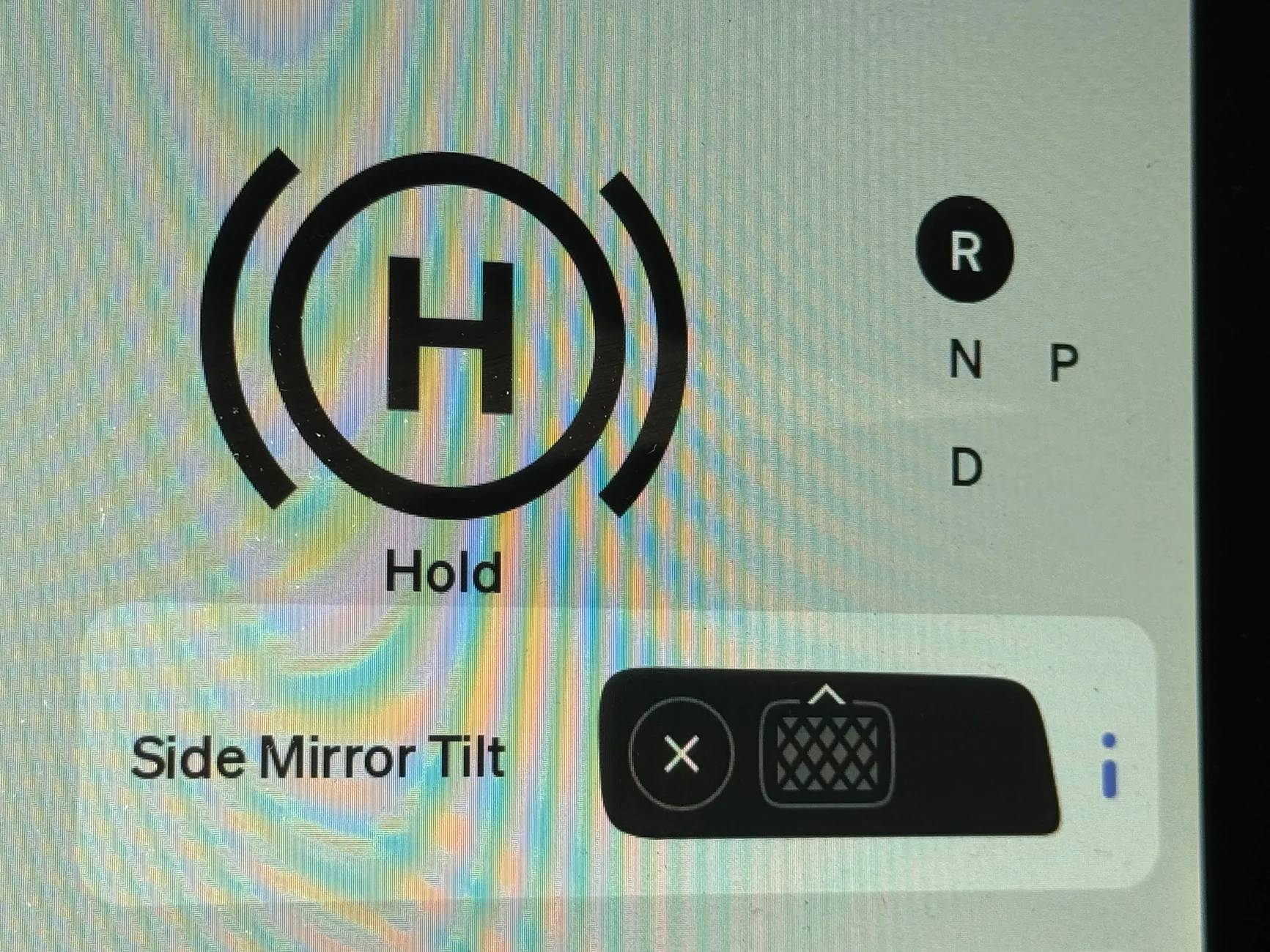 Rivian R1T R1S Garage Exclamation Point symbol question IMG_7474