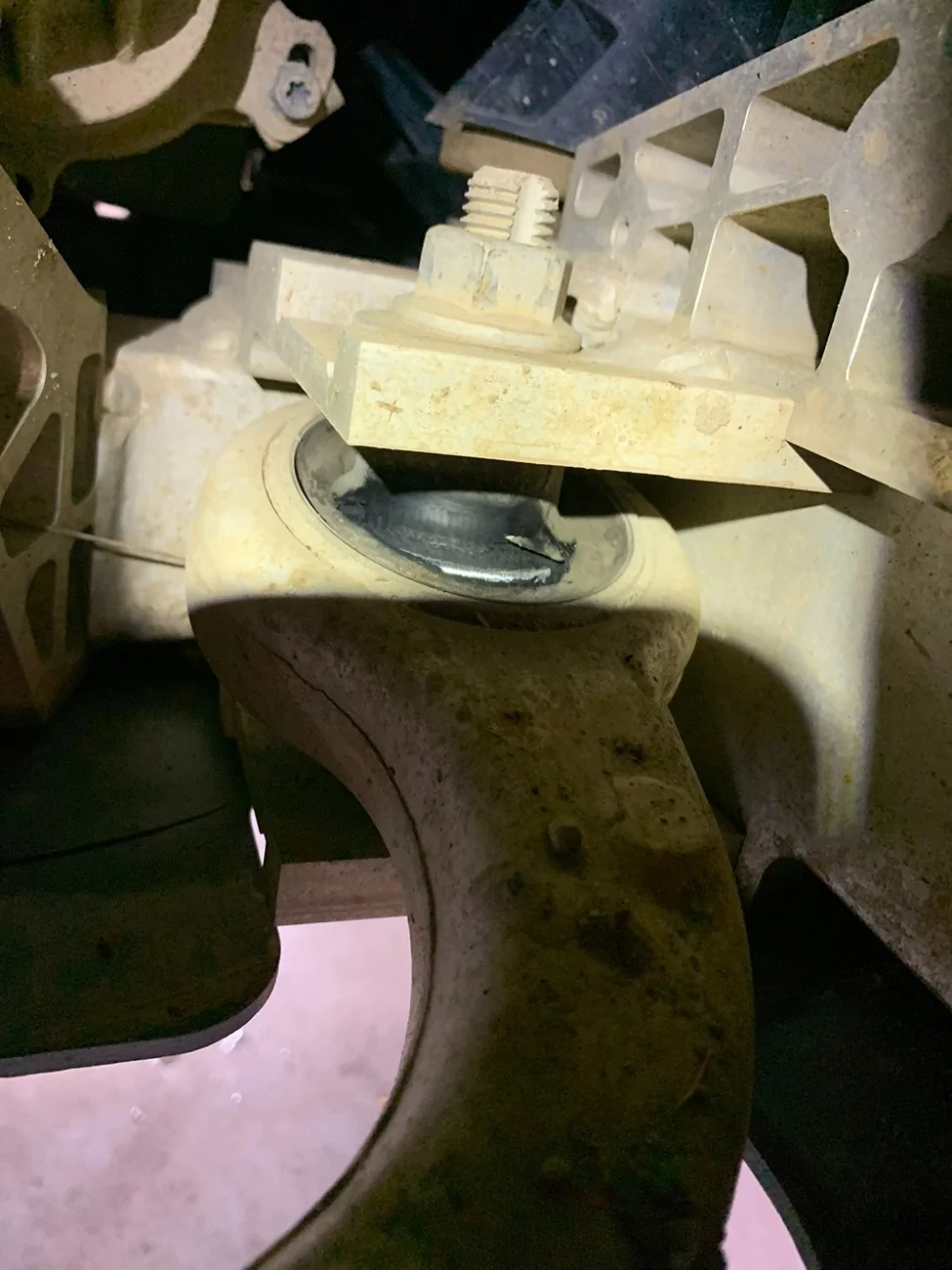 Rivian R1T R1S Lower front control arms ('22 R1T) worn out; is it a warranty item? IMG_1570