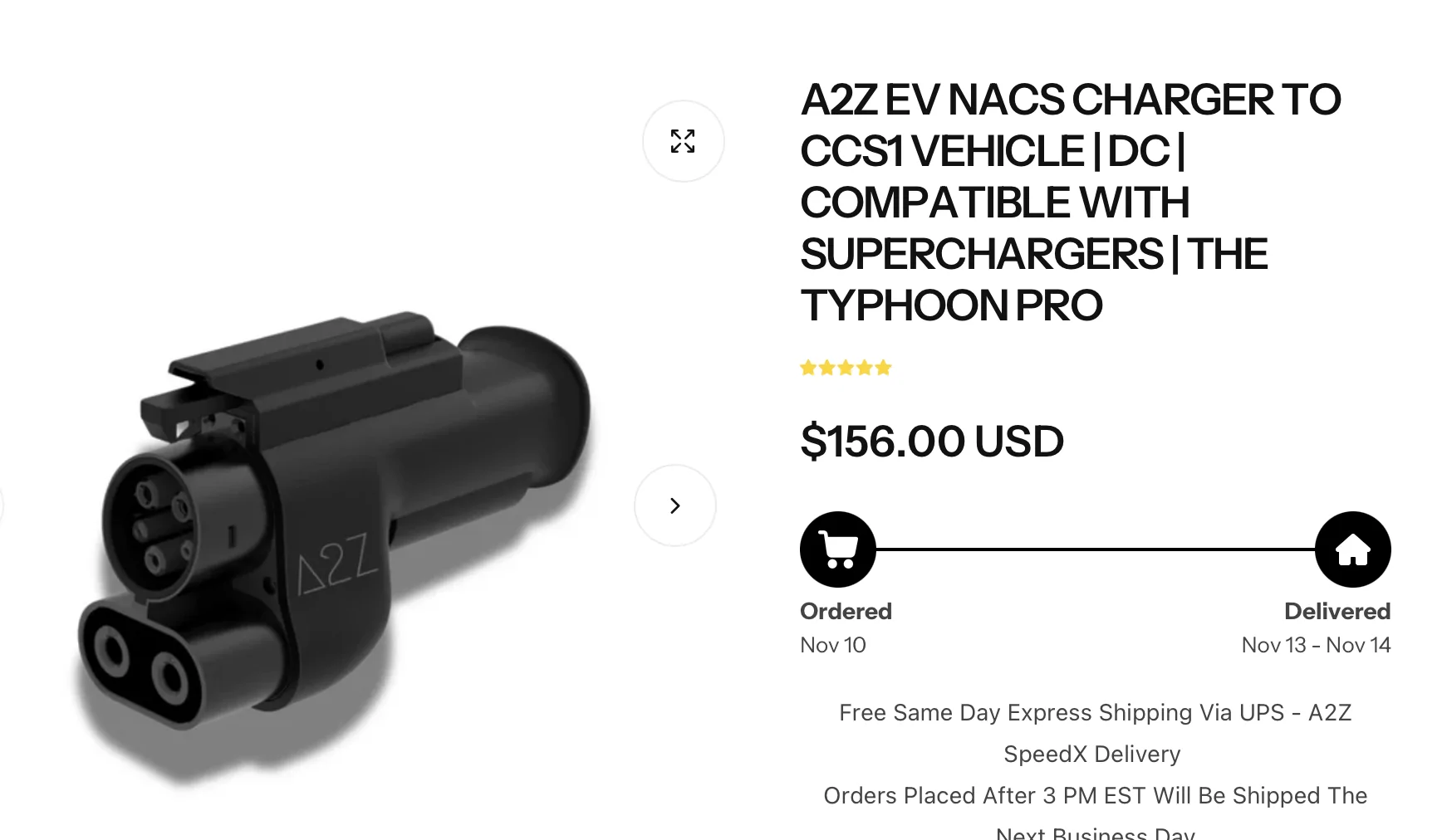 Rivian R1T R1S FS -Los Angeles area: A2Z EV Typhoon Pro Screenshot 2025-11-10 at 4.05.19 PM