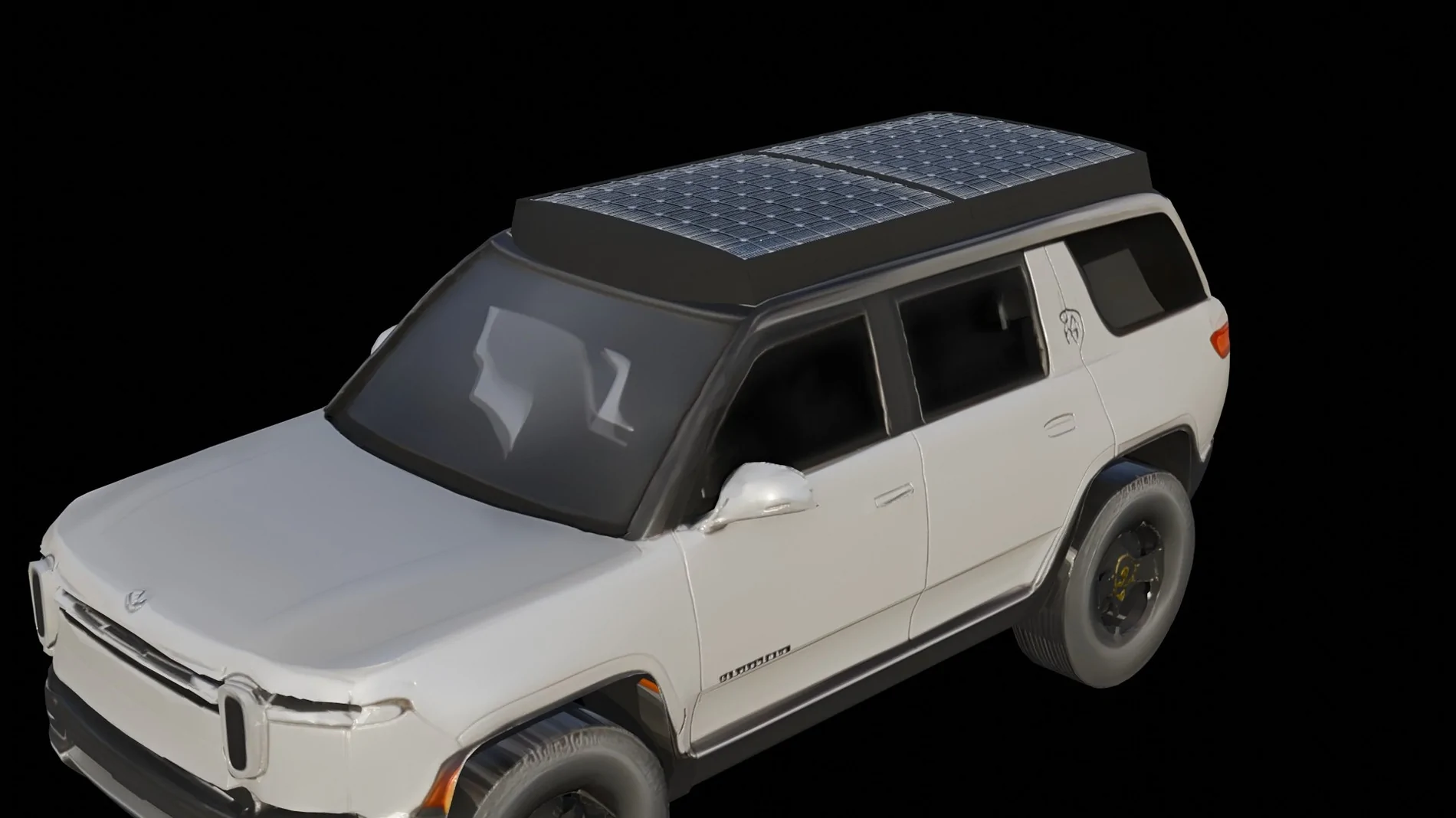 Rivian R1T R1S Solar Panels Top With Awnings for R1 by Solarrolla Solar Panels Top With Awnings for R1 by Solarrolla 3