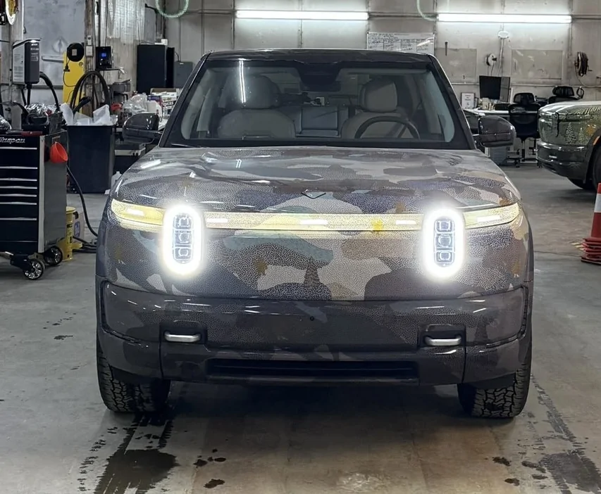 Rivian R1T R1S R2 in snow & cold temperature testing Rivian R2 winter snow testing 1