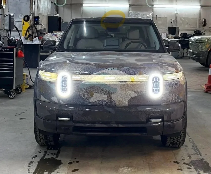 Rivian R1T R1S R2 in snow & cold temperature testing IMG_2049