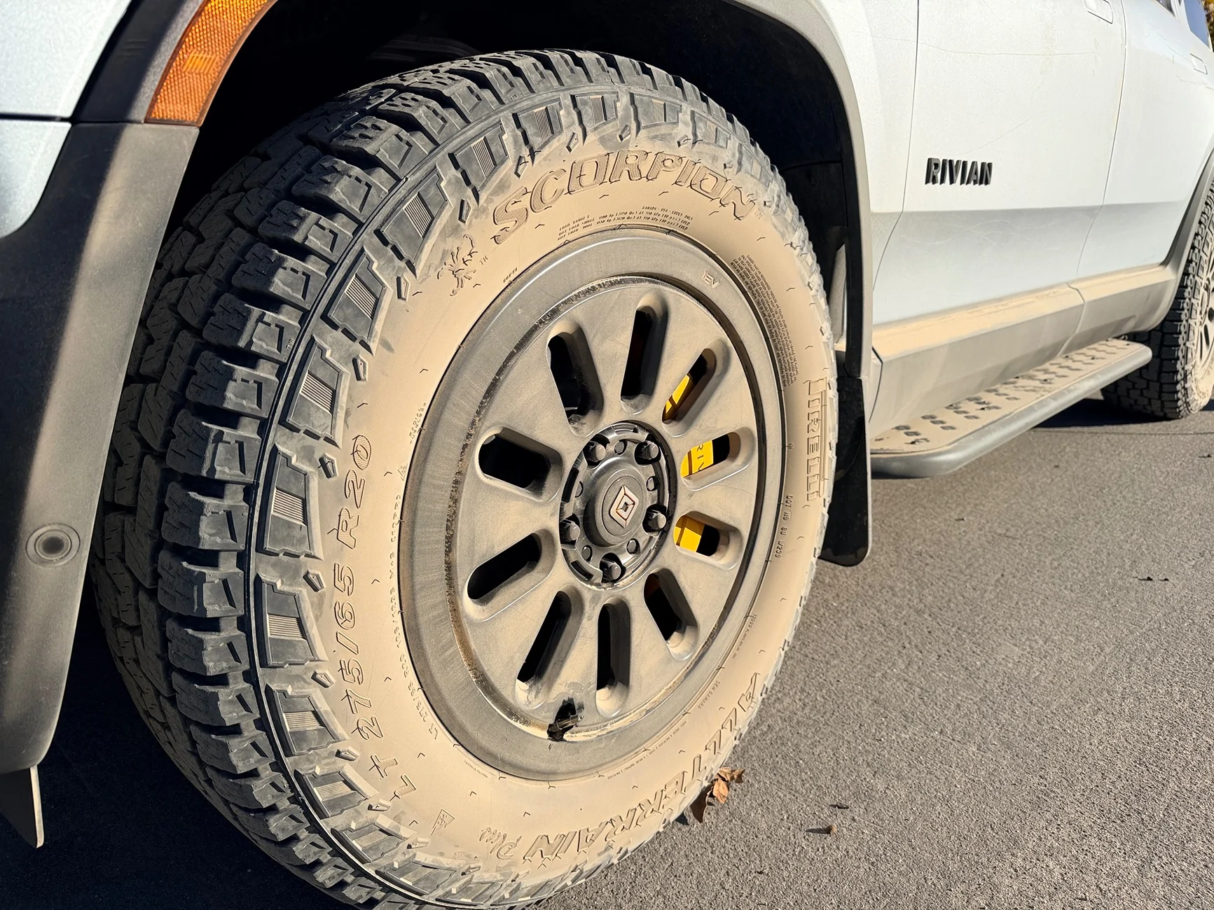 Rivian R1T R1S Eureka! A way to air your tires back up after going off road if you don’t have an on board compressor. IMG_3964