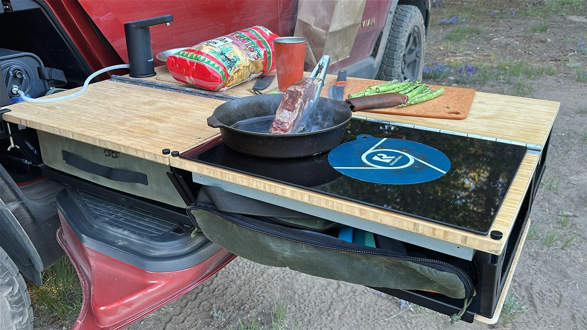 Rivian R1T R1S What’s your go-to camp kitchen cooking setup? 🍳 IMG_8514