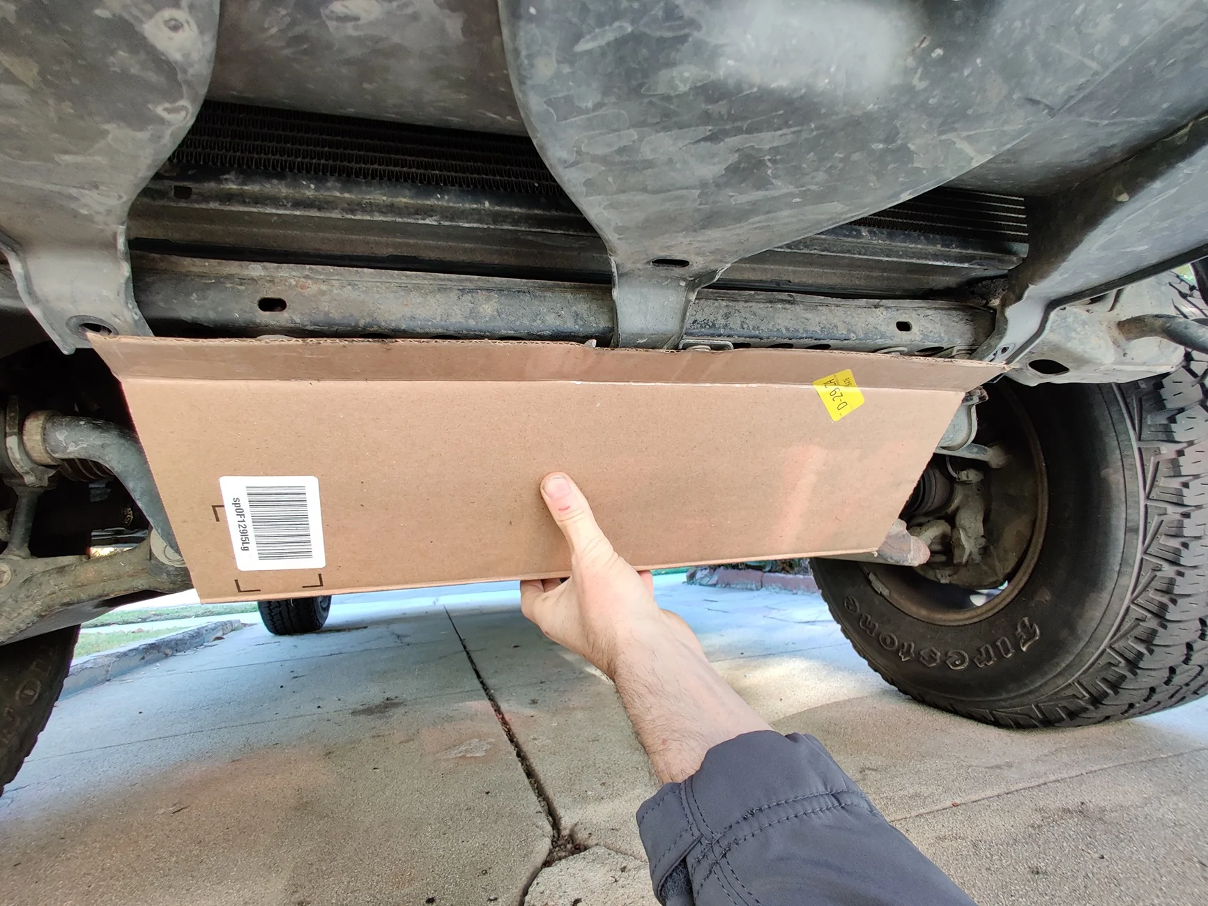 Rivian R1T R1S Plastic underbody ripped off 2020-11-30 09.09.39