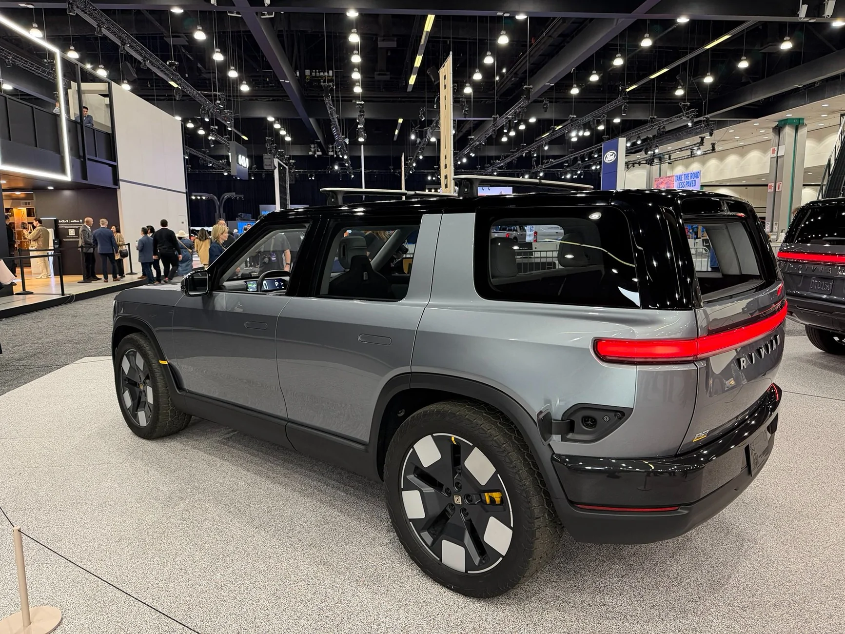 Rivian R1T R1S R2 at LA Auto Show 2025 (photos & videos) rivian r2 LA auto show 2025