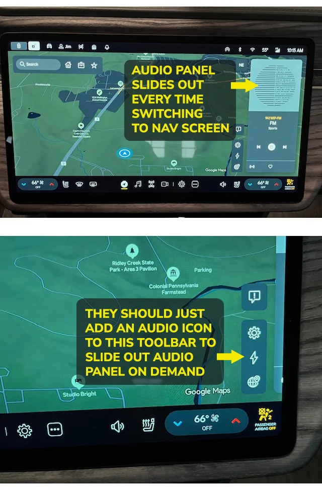 Rivian R1T R1S Wishlist of small things that Rivian can improve (that bug you) riv-display