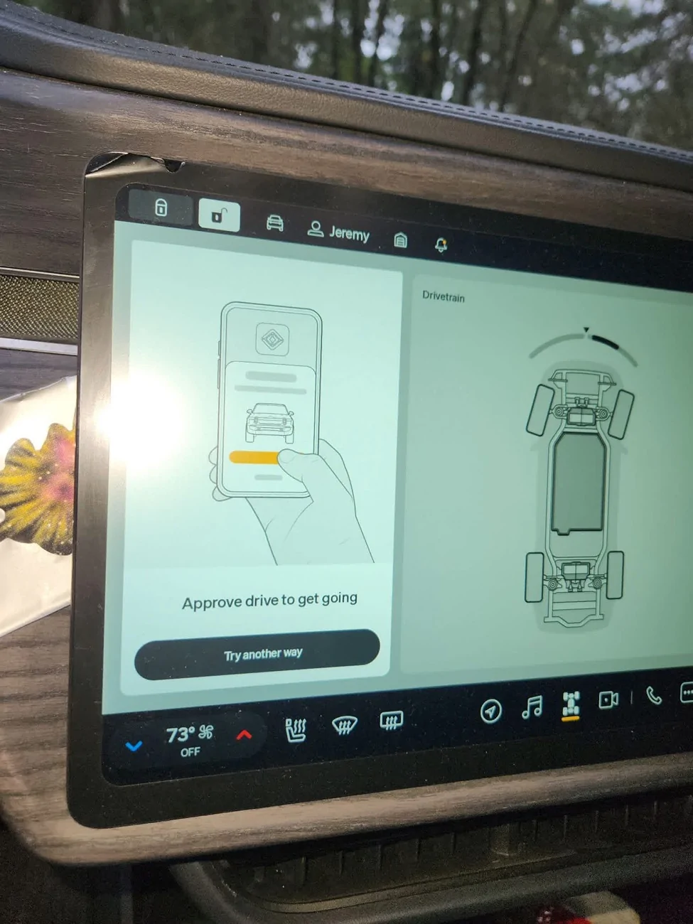 Rivian R1T R1S Please assist - "Approve drive to get going" IMG_2352