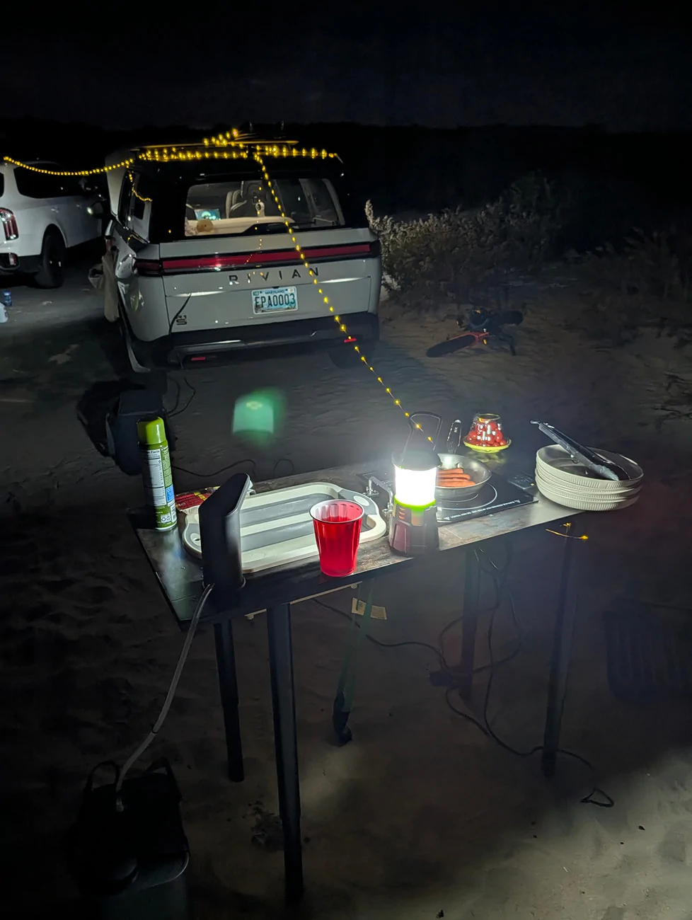 Rivian R1T R1S My First time Camping(ever) in my Rivian with the Mid-Atlantic Club on Assateage Island PXL_20251114_222755891