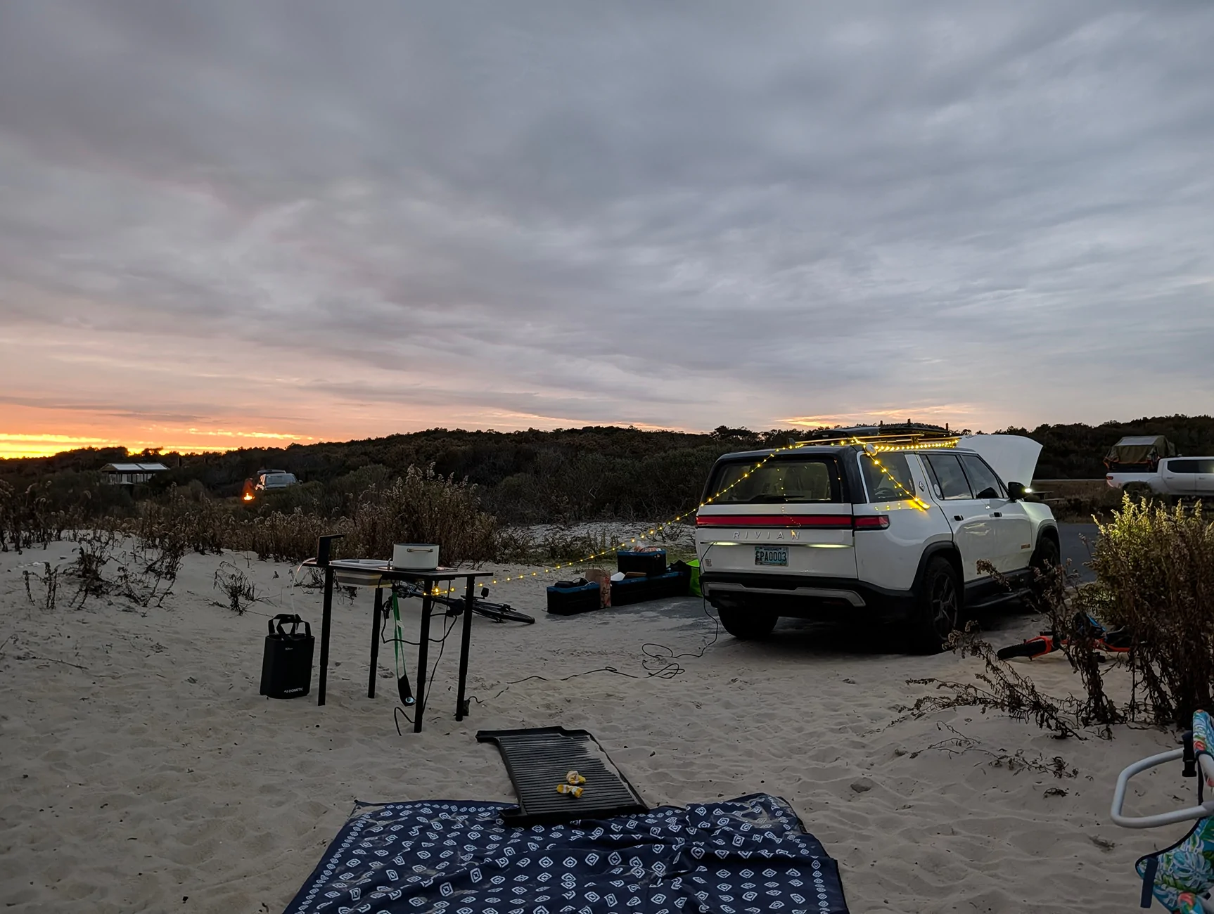 Rivian R1T R1S My First time Camping(ever) in my Rivian with the Mid-Atlantic Club on Assateage Island PXL_20251114_220915426.NIGHT
