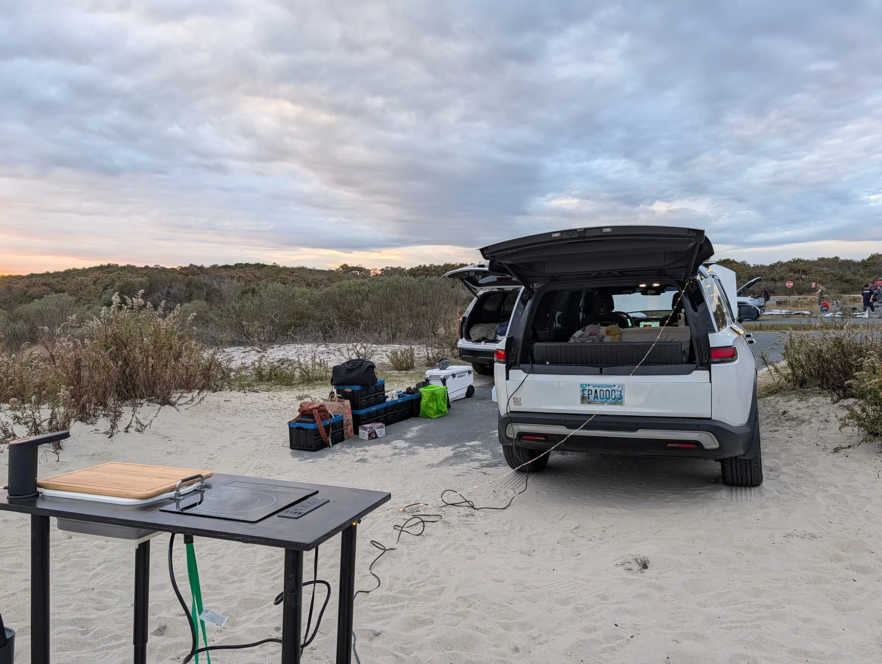 Rivian R1T R1S My First time Camping(ever) in my Rivian with the Mid-Atlantic Club on Assateage Island PXL_20251114_212833125.MP