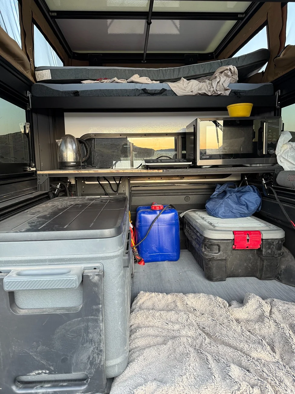 Rivian R1T R1S What’s your go-to camp kitchen cooking setup? 🍳 Tune w cooking setu