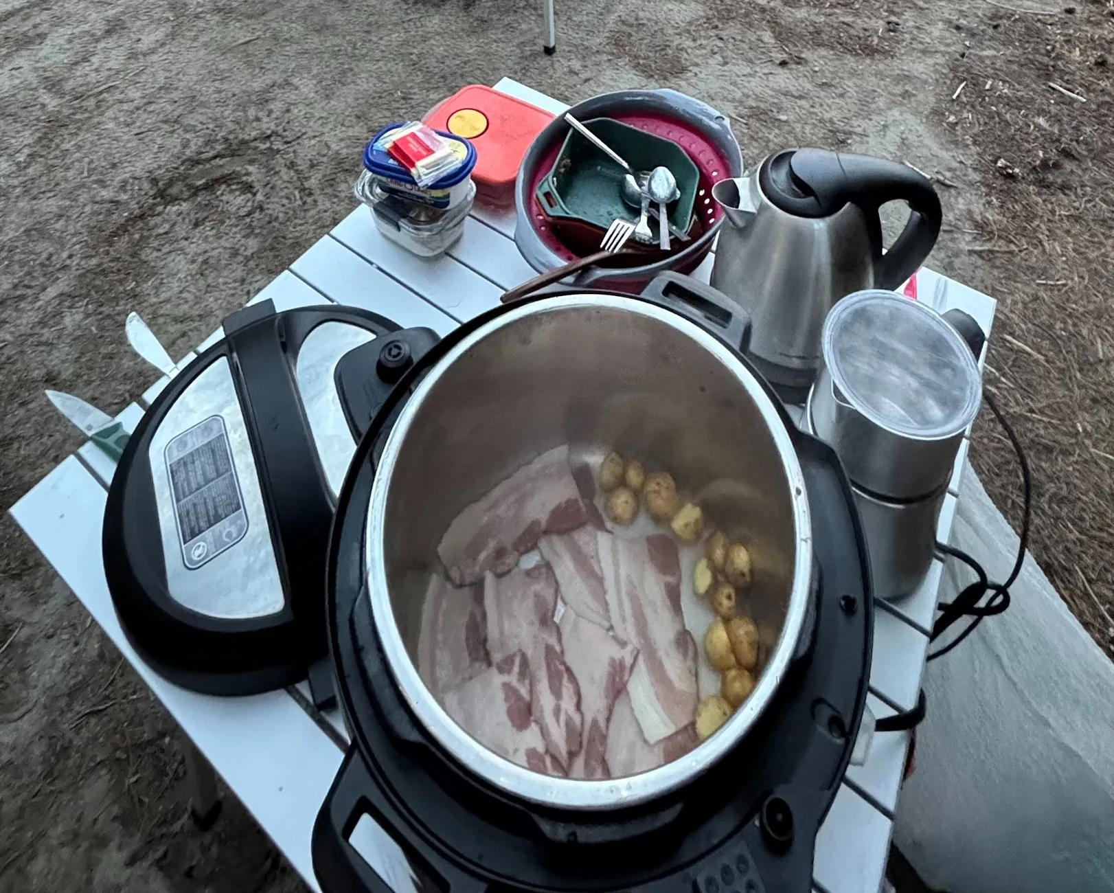 Rivian R1T R1S What’s your go-to camp kitchen cooking setup? 🍳 IMG_5411