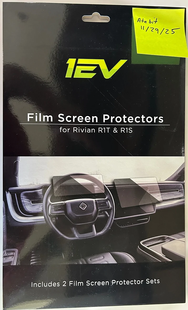 Rivian R1T R1S Team 1EV Matte Screen Protector Set for R1 $10 IMG_2692