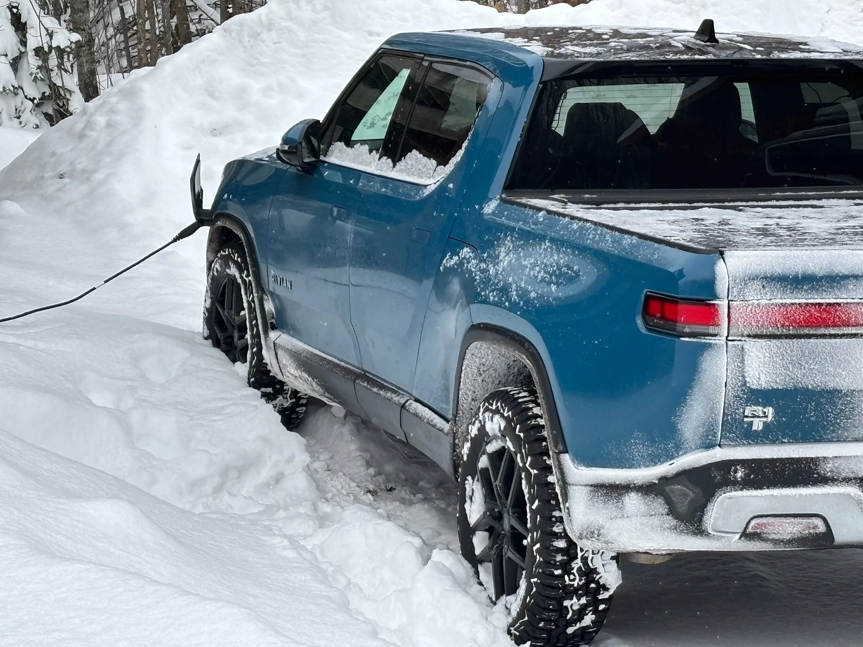 Rivian R1T R1S Rivian in cold weather IMG_5245