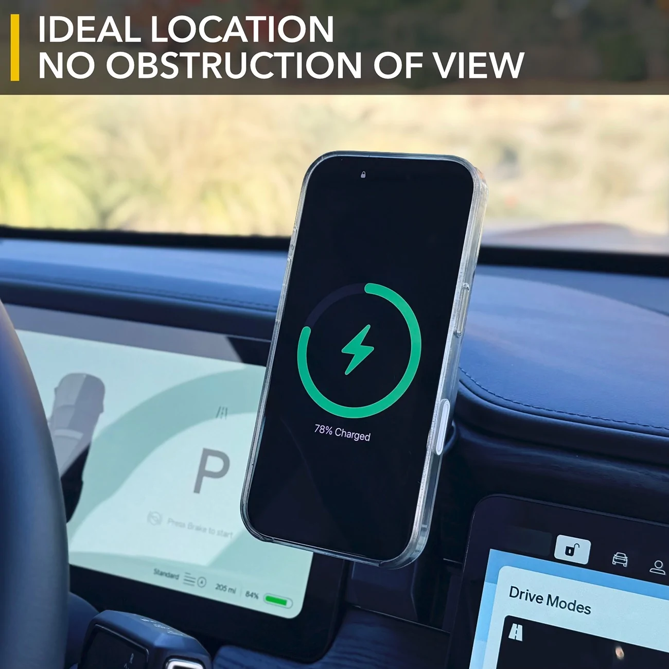 Rivian R1T R1S Dashboard Phone Charger - MagSafe compatible (TWRAPS) 3